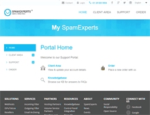 Tablet Screenshot of my.spamexperts.com